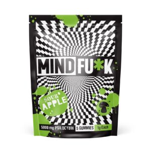 Mindfuck Sour Apple Mushroom Gummies – 5000mg