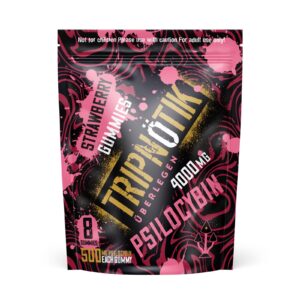 Tripnotik Strawberry Mushroom Gummies – 4000mg